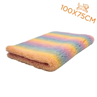 DRY BED Legowisko antypoślizgowe - Tęczowy 100x75cm 28mm