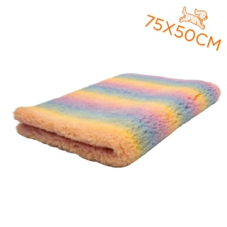 DRY BED Legowisko antypoślizgowe - Tęczowy 75x50 28mm