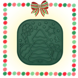 Fiboo - Mata do lizania Lollipop X-MAS - zielona