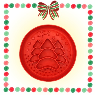 Fiboo - Slow Fiboowl X-MAS Miska spowalniająca - czerwona