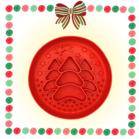 Fiboo - Slow Fiboowl X-MAS Miska spowalniająca - czerwona