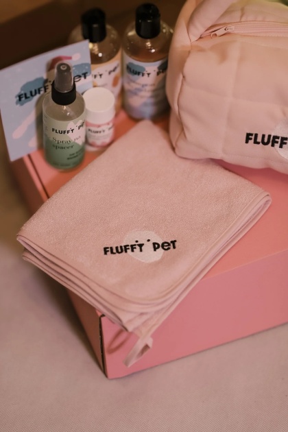 Fluffy Pet - Limitowana miękki ręcznik z wiskozy bambusowej - różowy