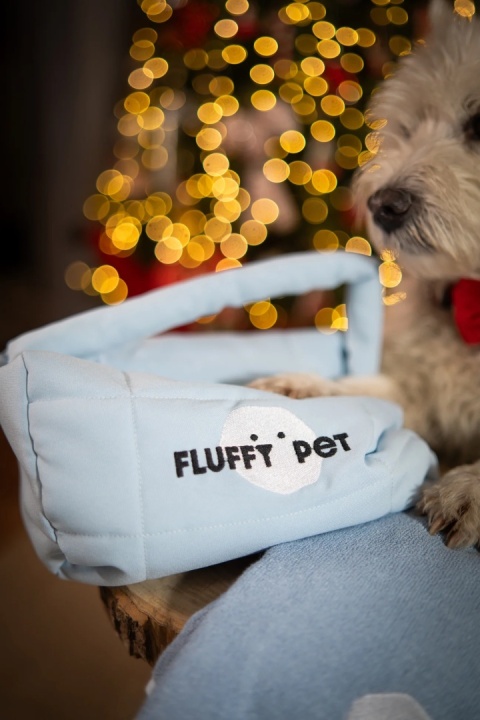 Fluffy Pet - Limitowana kosmetyczka z rączką - niebieska