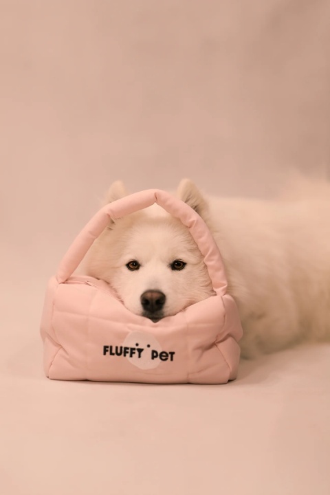 Fluffy Pet - Limitowana kosmetyczka z rączką - różowa