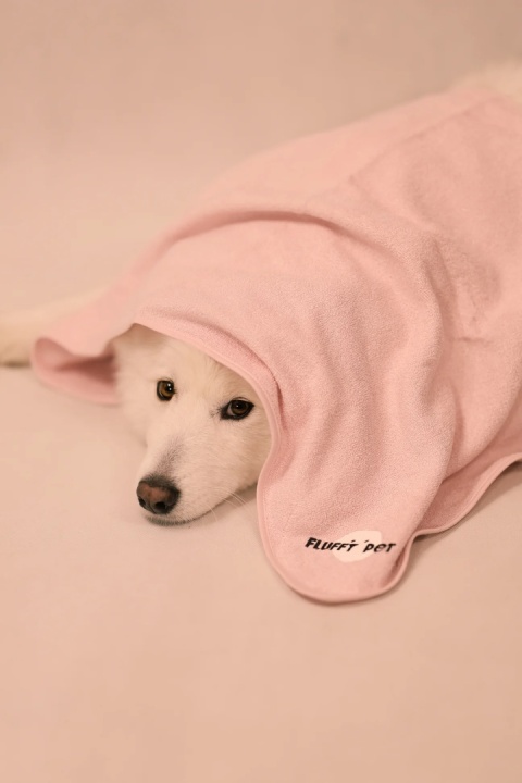 Fluffy Pet - Limitowany miękki ręcznik z wiskozy bambusowej - różowy