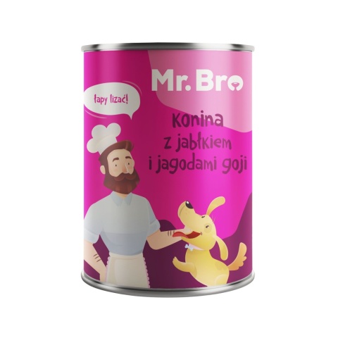 Mr. Bro - Karma mokra Konina z Jabłkiem i Jagodami Goji 400g