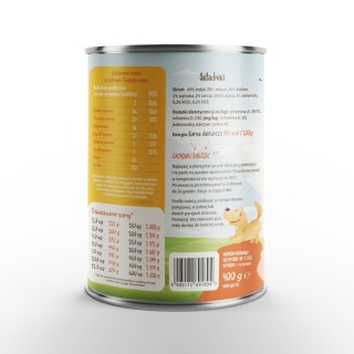 Mr. Bro - Karma mokra LIGHT Indyk z Dynią z Prebiotykami 400g