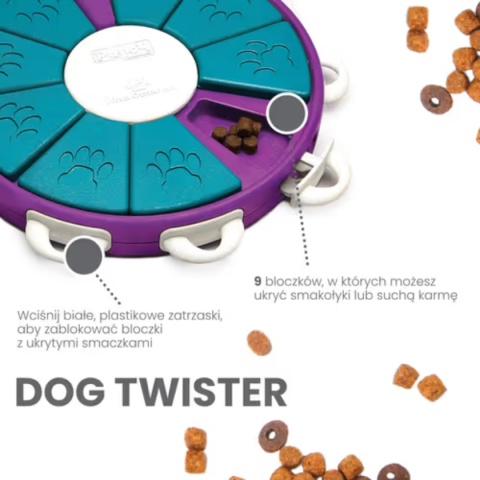 Nina Ottosson - Dog Twister Level 3 - gra logiczna, puzzle dla psa, poziom 3