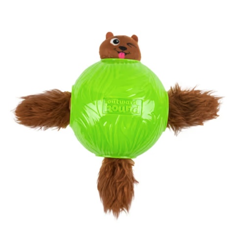 Nina Ottosson Dog Snuffle N' Treat Ball Level 2 SMALL - węchowa piłka na przysmaki dla psa - 4 WIEWIÓREK