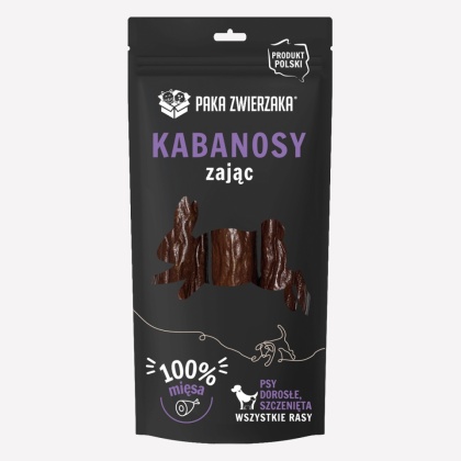 Paka Zwierzaka - Kabanosy zając 3 szt (80g)