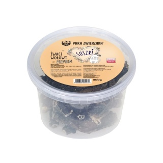 Paka Zwierzaka - SUSZKI Żwacz wołowy wiaderko (800g)