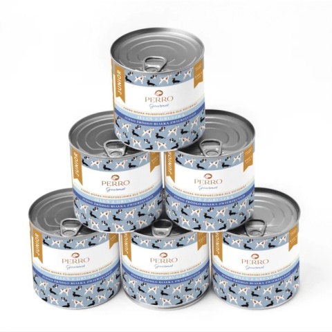 Perro Gourmet JUNIOR - Jeleń z gruszką dla szczeniąt 800g x 6szt ZESTAW