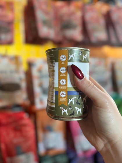 Perro Gourmet - Kangur z dynią 400g - wygięta puszka