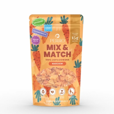 Perro - MIX & MATCH Marchew liofilizowana 15g