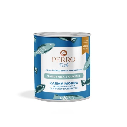 Perro fish - Karma mokra Sardynka z cukinią 800g