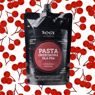 ROGY - Masło orzechowe z żurawiną