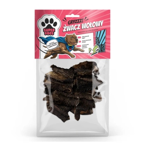 UNISZKI SUPERDOGS - Żwacz wołowy 100g