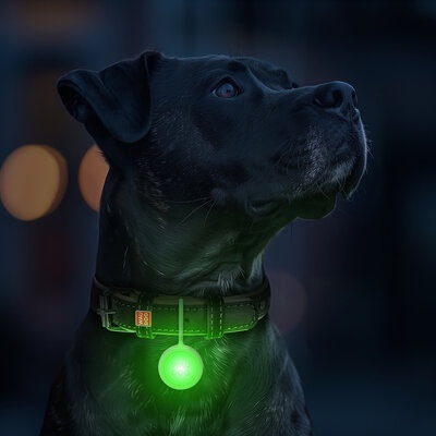 WAUDOG LED - latarka dla psów w świecącej silikonowej obudowie