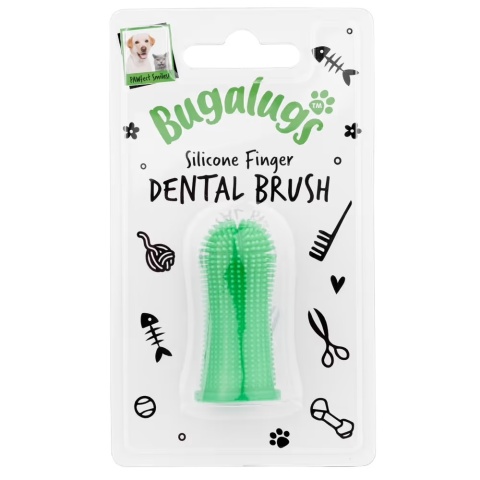 ugalugs Finger Dental Brush - silikonowa szczoteczka do zębów dla psa i kota, zakładana na palec
