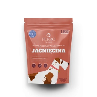 PERRO Gourmet - Karma tłoczona na zimno Jagnięcina - formuła dla psów dorosłych średnich i dużych ras 1kg