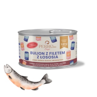 PERROland Soups - Bulion z filetem z łososia dla psa i kota
