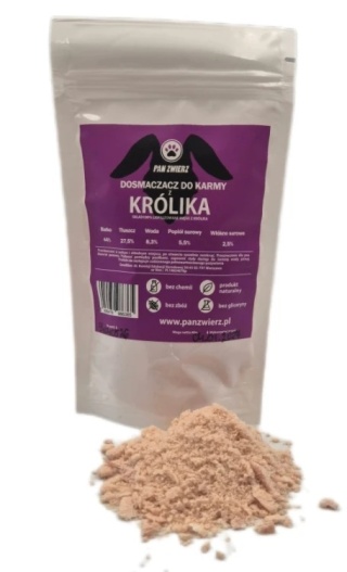 Pan Zwierz - Dosmaczacz z liofilizowanego królika 40 g - naturalna posypka do karmy