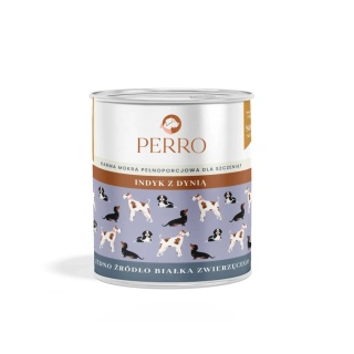 Perro - Karma mokra JUNIOR Indyk i dynia dla szczeniąt 400g