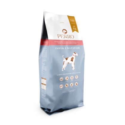 Perro - Karma sucha Indyk z batatami – dla psów dorosłych średnich i dużych ras 1kg