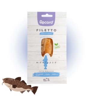 Record Filetto Cod - 100% filet z dorsza gotowany na parze, przekąska dla psa 25g